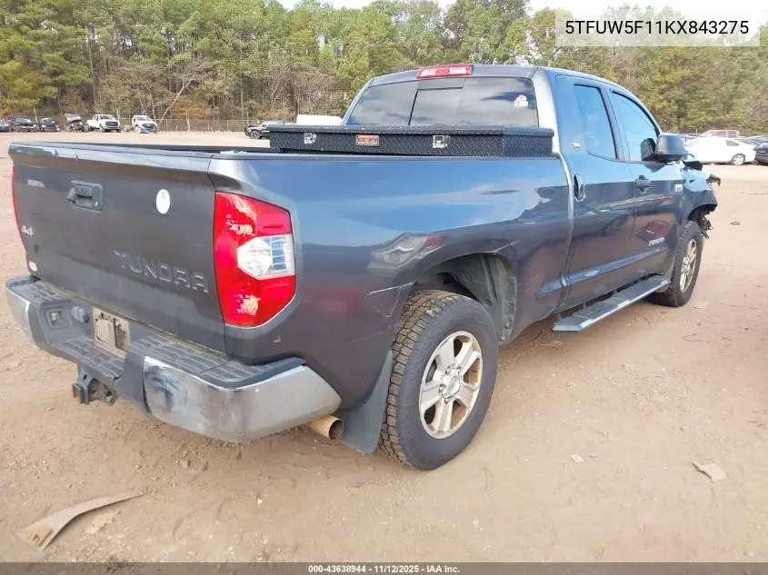 5TFUW5F11KX843275 2019 Toyota Tundra Sr5 5.7L V8