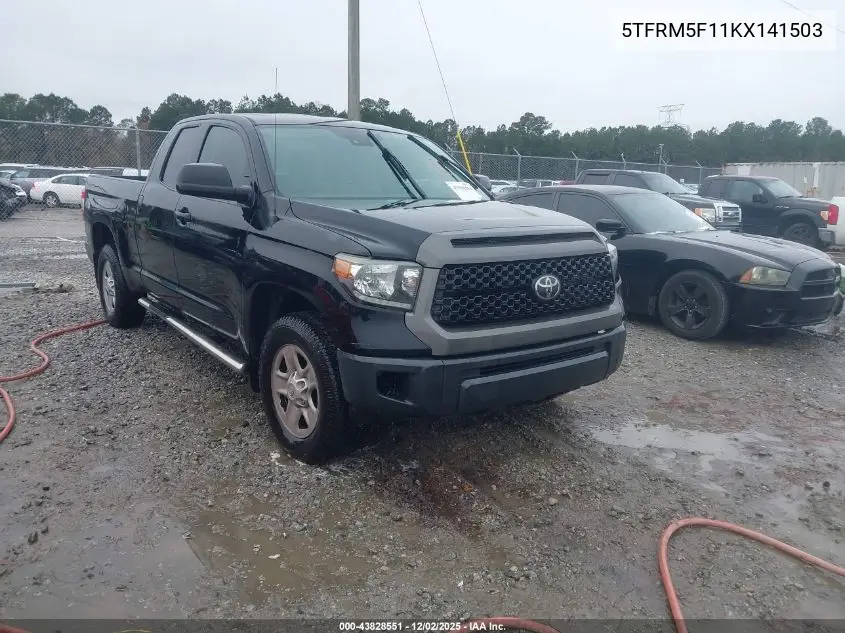5TFRM5F11KX141503 2019 Toyota Tundra Sr 4.6L V8