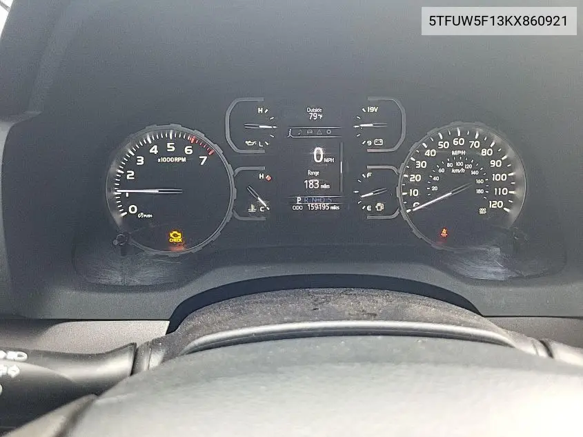 5TFUW5F13KX860921 2019 Toyota Tundra Sr5 5.7L V8