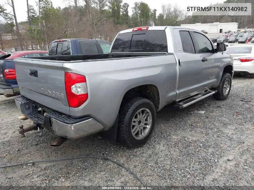5TFRM5F11KX140982 2019 Toyota Tundra Sr5 4.6L V8