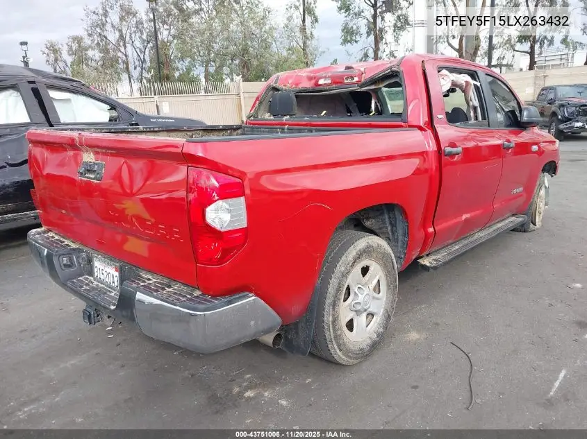 5TFEY5F15LX263432 2020 Toyota Tundra Sr5