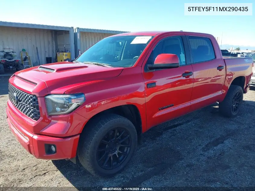 5TFEY5F11MX290435 2021 Toyota Tundra Sr5