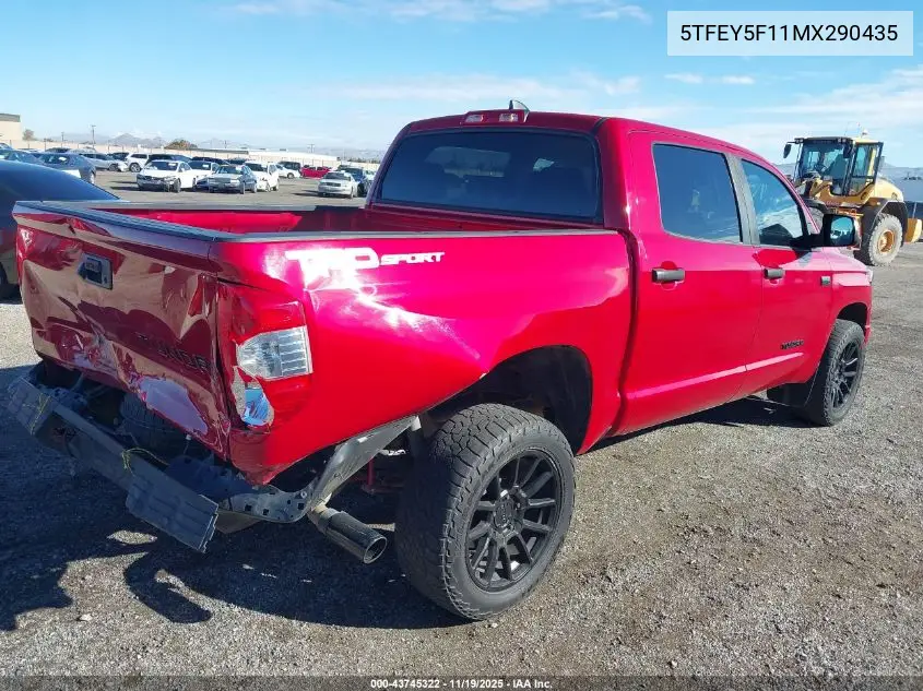 5TFEY5F11MX290435 2021 Toyota Tundra Sr5