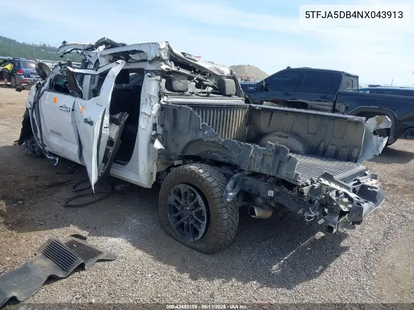 5TFJA5DB4NX043913 2022 Toyota Tundra Limited