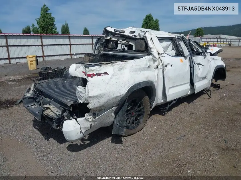 5TFJA5DB4NX043913 2022 Toyota Tundra Limited