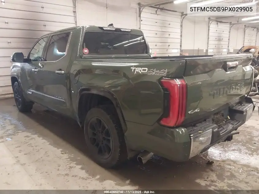 5TFMC5DB9PX029905 2023 Toyota Tundra Hybrid 1794 Edition