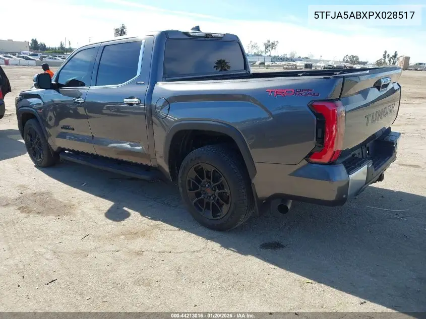5TFJA5ABXPX028517 2023 Toyota Tundra Crewmax Limited