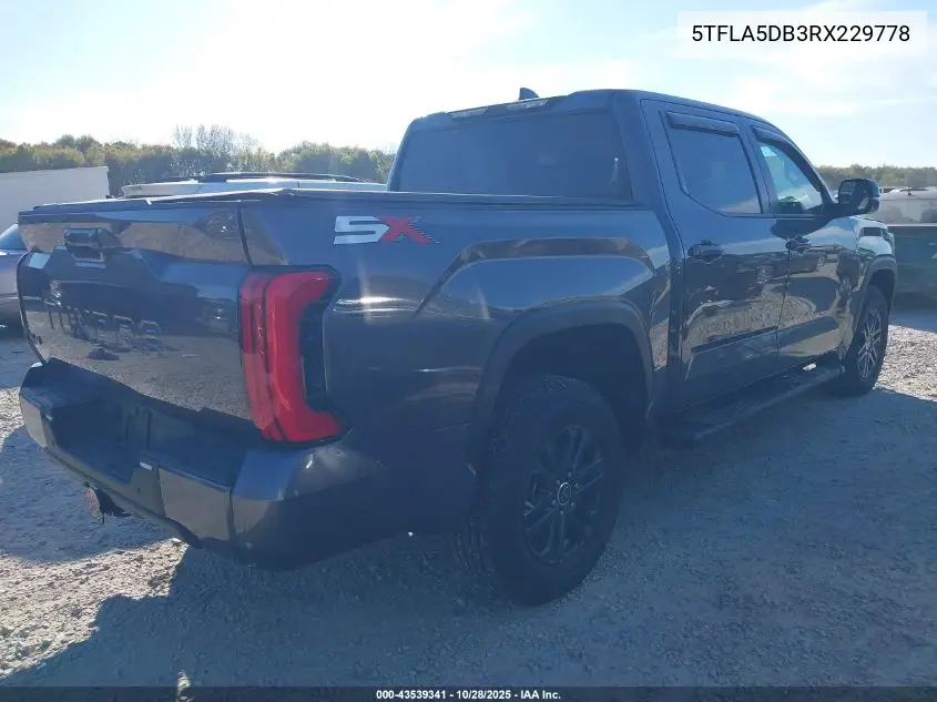 5TFLA5DB3RX229778 2024 Toyota Tundra Sr5