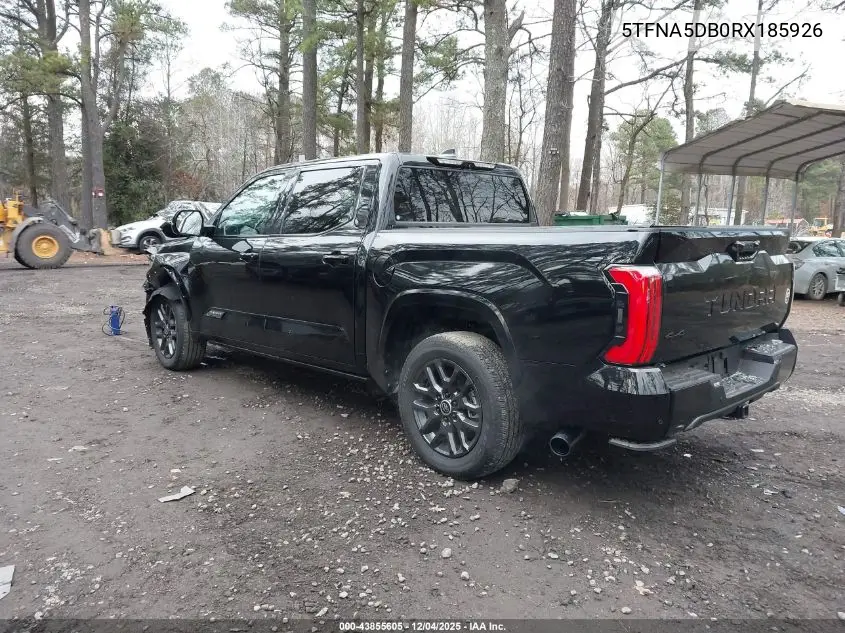 5TFNA5DB0RX185926 2024 Toyota Tundra Platinum