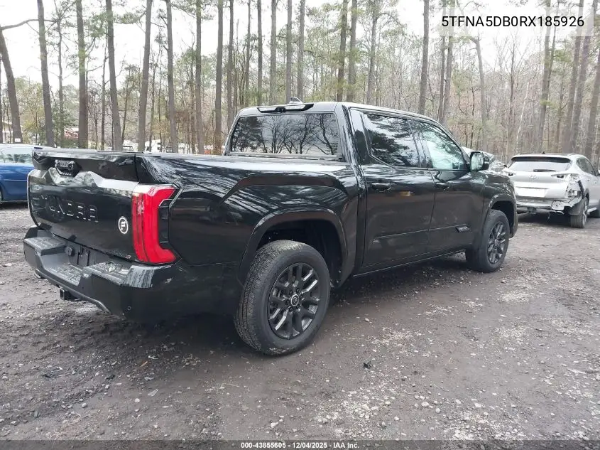 5TFNA5DB0RX185926 2024 Toyota Tundra Platinum