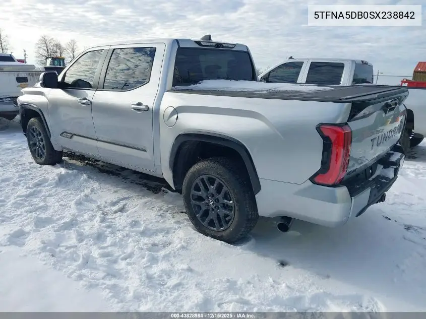 5TFNA5DB0SX238842 2025 Toyota Tundra Platinum