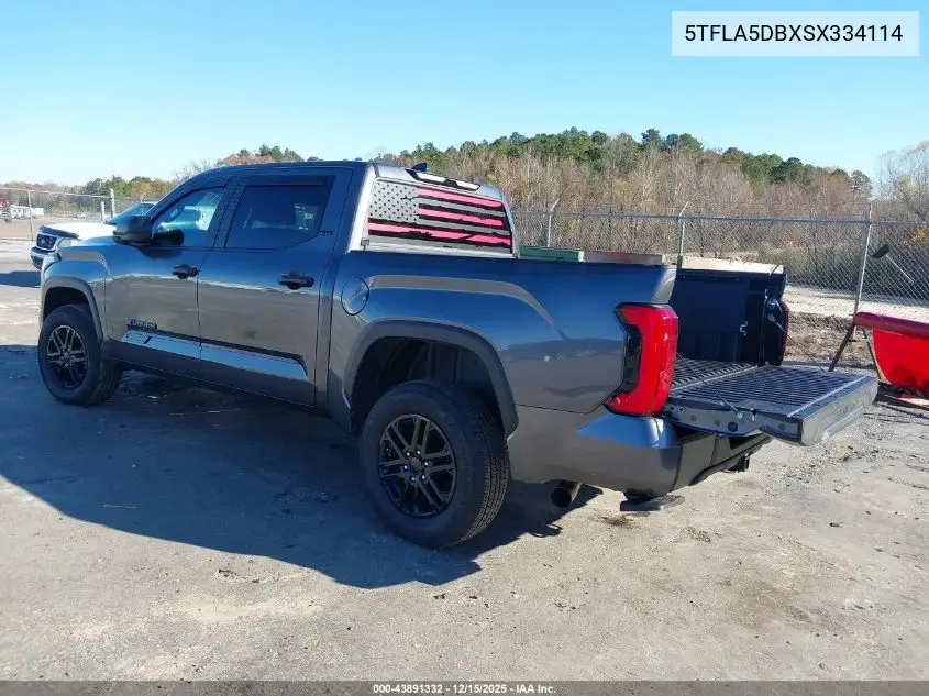 5TFLA5DBXSX334114 2025 Toyota Tundra Sr5