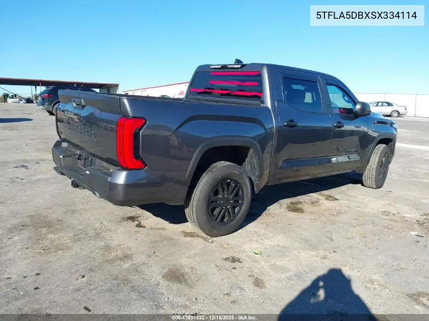 5TFLA5DBXSX334114 2025 Toyota Tundra Sr5