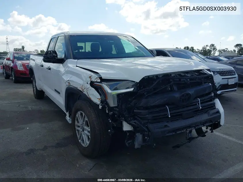 5TFLA5GD0SX003930 2025 Toyota Tundra Sr5 4Wd