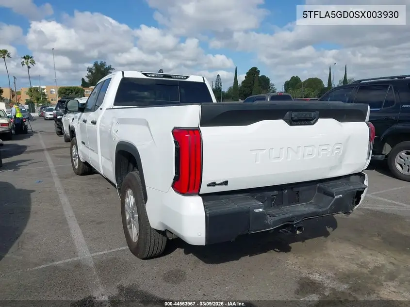 5TFLA5GD0SX003930 2025 Toyota Tundra Sr5 4Wd