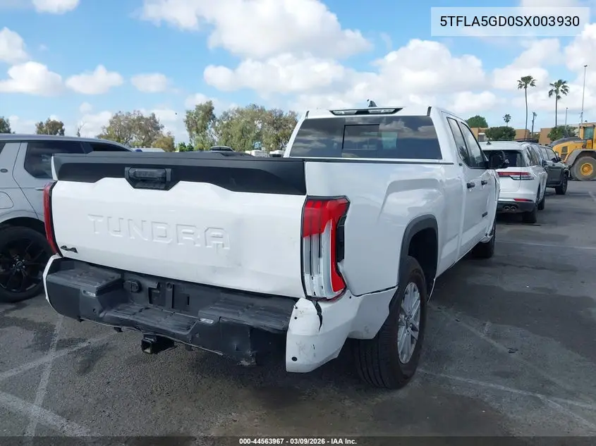 5TFLA5GD0SX003930 2025 Toyota Tundra Sr5 4Wd