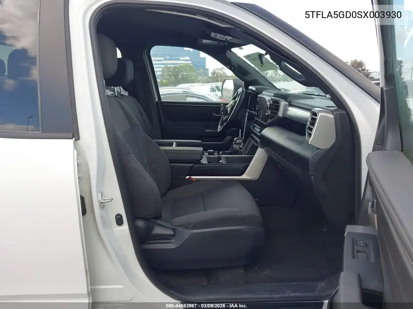 5TFLA5GD0SX003930 2025 Toyota Tundra Sr5 4Wd