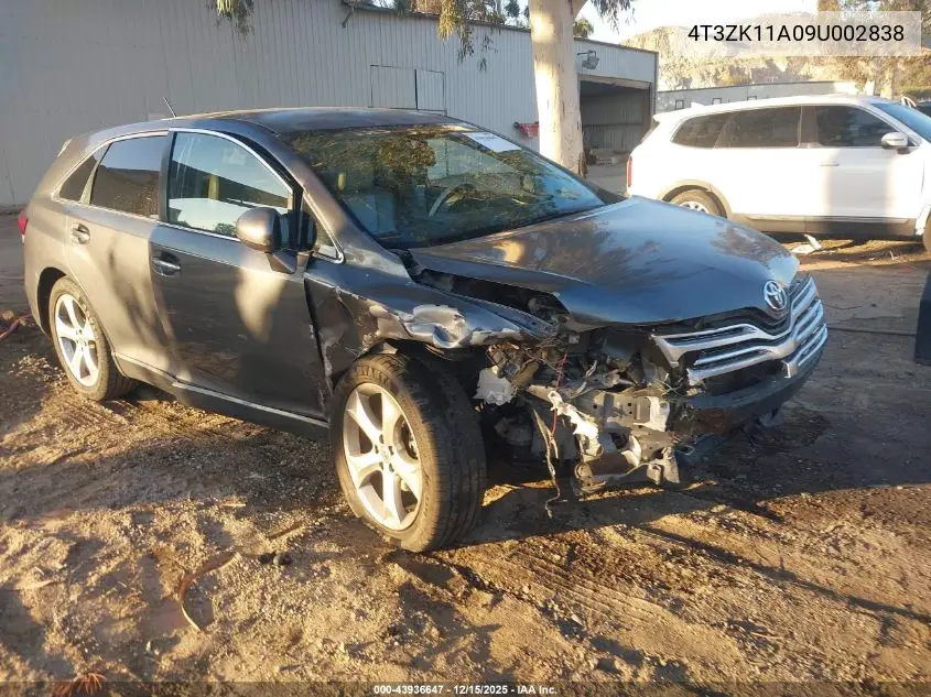 4T3ZK11A09U002838 2009 Toyota Venza Base V6