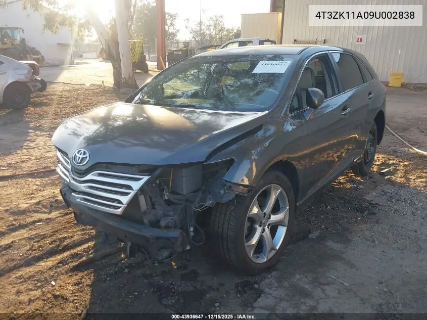 4T3ZK11A09U002838 2009 Toyota Venza Base V6
