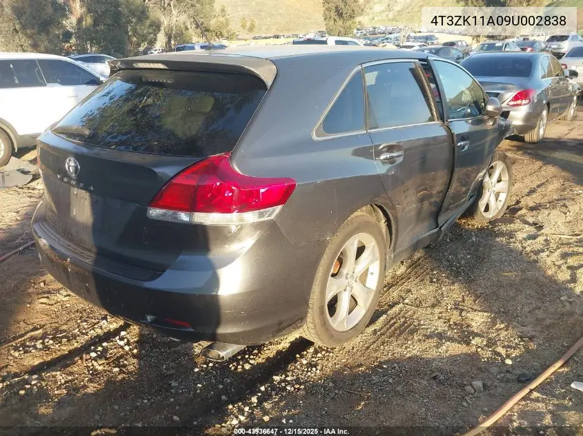 4T3ZK11A09U002838 2009 Toyota Venza Base V6