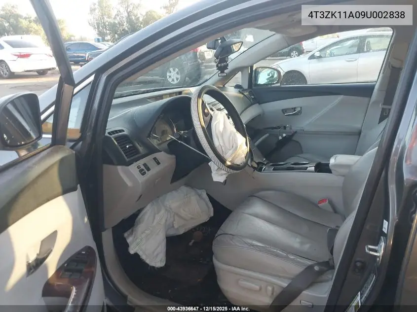 4T3ZK11A09U002838 2009 Toyota Venza Base V6