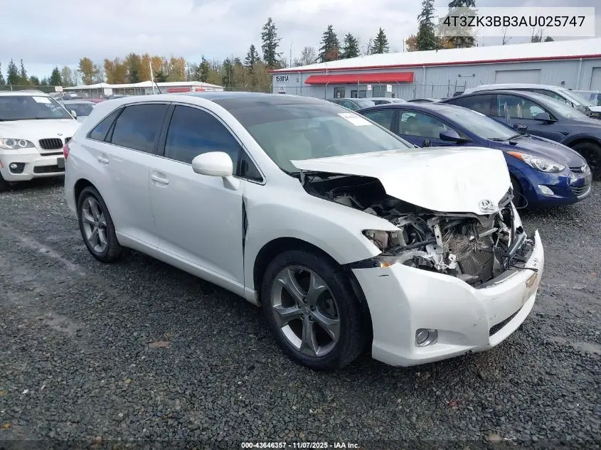 4T3ZK3BB3AU025747 2010 Toyota Venza Base V6