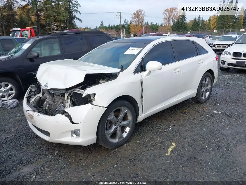 4T3ZK3BB3AU025747 2010 Toyota Venza Base V6