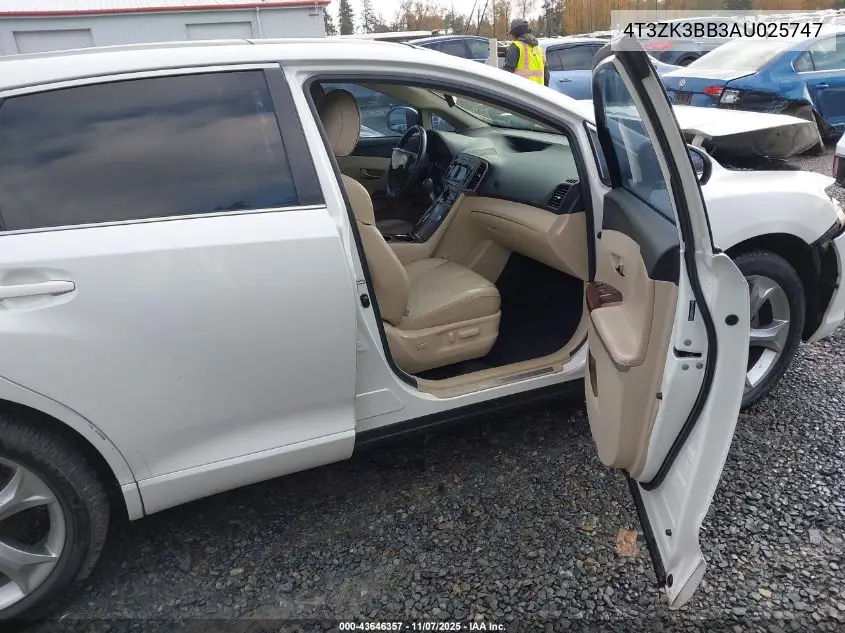 4T3ZK3BB3AU025747 2010 Toyota Venza Base V6