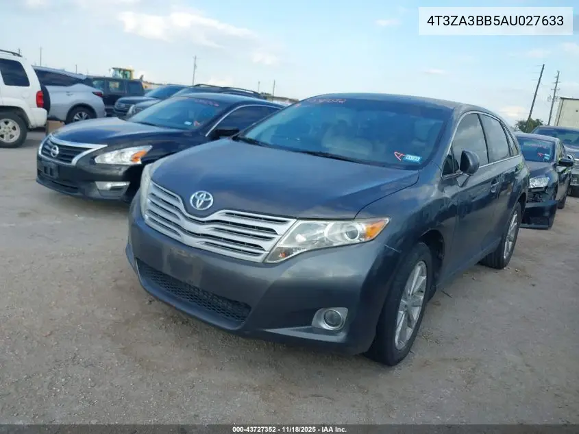 4T3ZA3BB5AU027633 2010 Toyota Venza