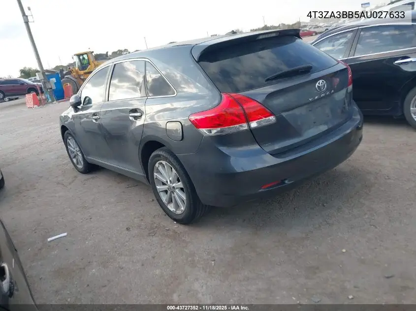 4T3ZA3BB5AU027633 2010 Toyota Venza