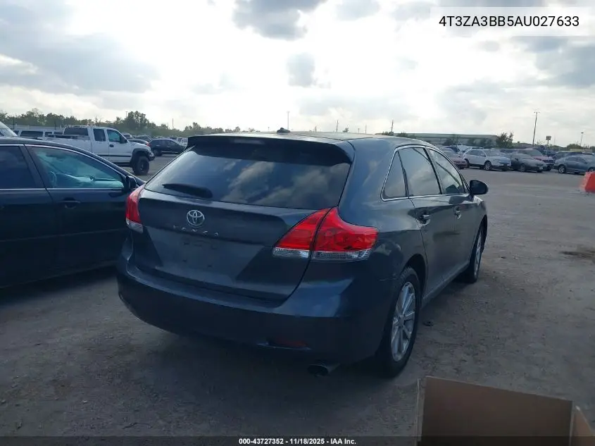 4T3ZA3BB5AU027633 2010 Toyota Venza
