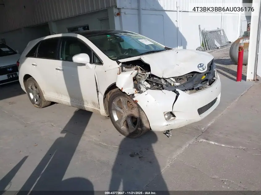 4T3BK3BB6AU036176 2010 Toyota Venza Base V6