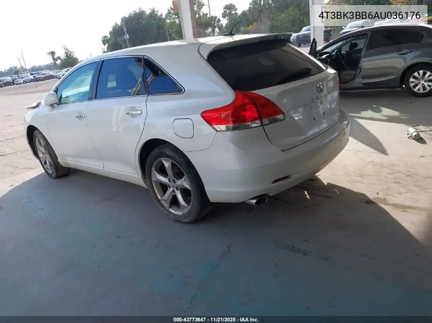 4T3BK3BB6AU036176 2010 Toyota Venza Base V6