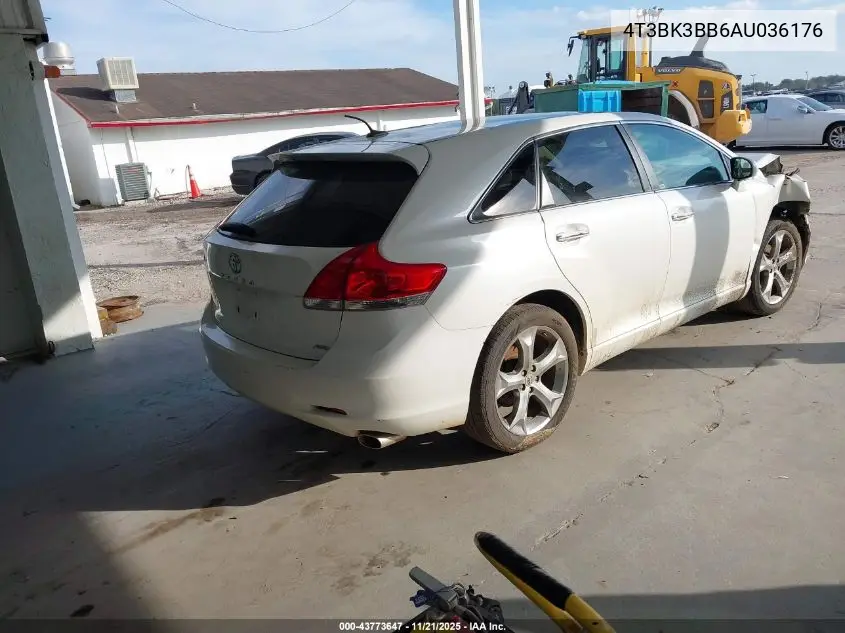 4T3BK3BB6AU036176 2010 Toyota Venza Base V6