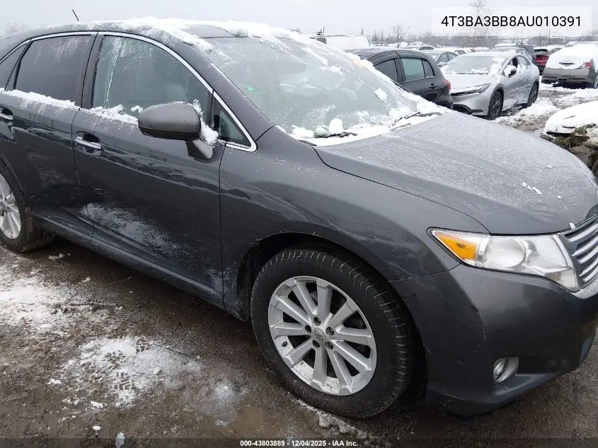 4T3BA3BB8AU010391 2010 Toyota Venza