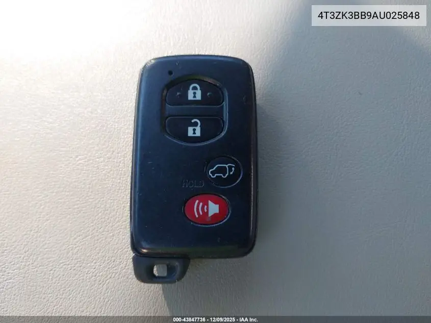 4T3ZK3BB9AU025848 2010 Toyota Venza Base V6