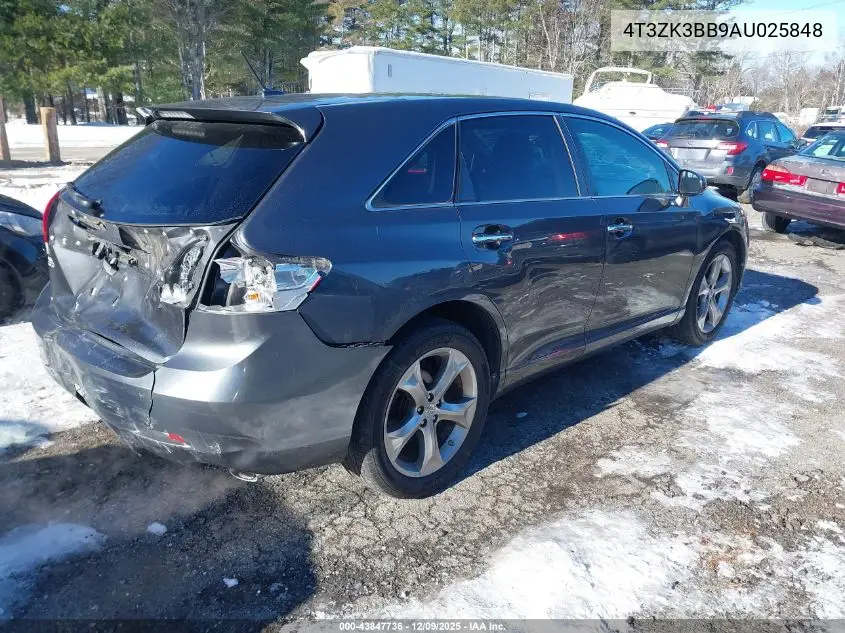 4T3ZK3BB9AU025848 2010 Toyota Venza Base V6