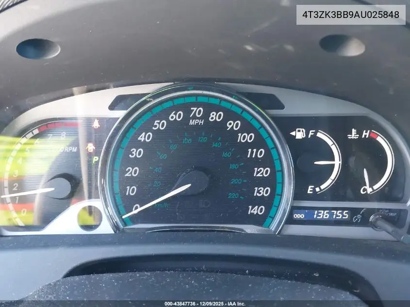 4T3ZK3BB9AU025848 2010 Toyota Venza Base V6