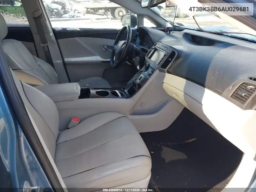 4T3BK3BB6AU029681 2010 Toyota Venza Base V6
