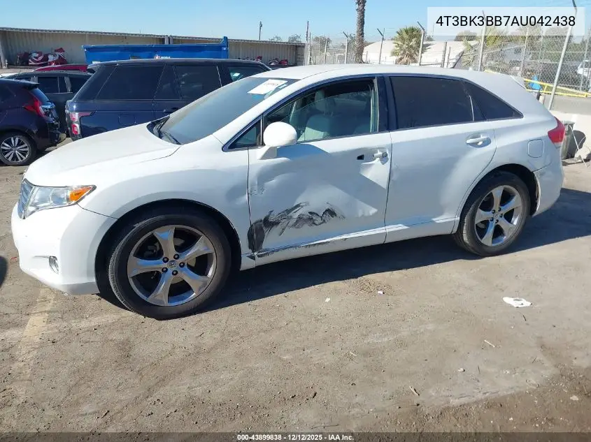4T3BK3BB7AU042438 2010 Toyota Venza Base V6