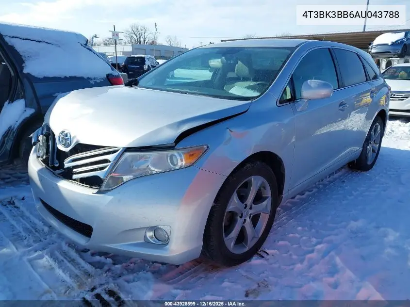4T3BK3BB6AU043788 2010 Toyota Venza Base V6