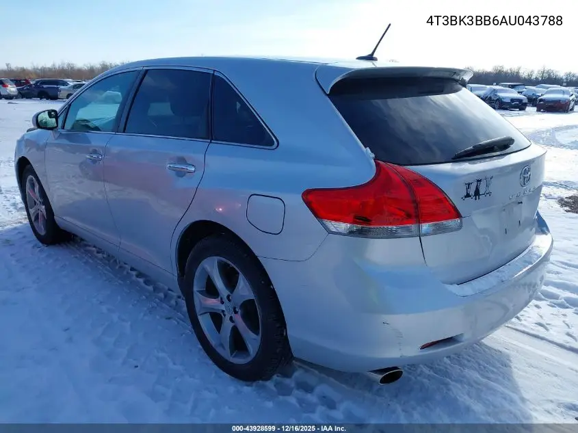 4T3BK3BB6AU043788 2010 Toyota Venza Base V6