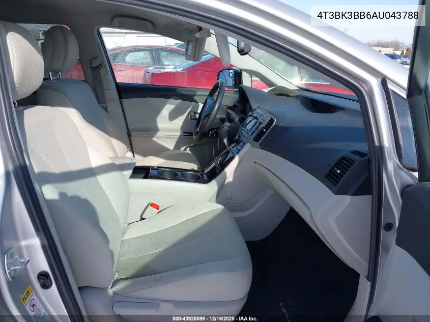 4T3BK3BB6AU043788 2010 Toyota Venza Base V6