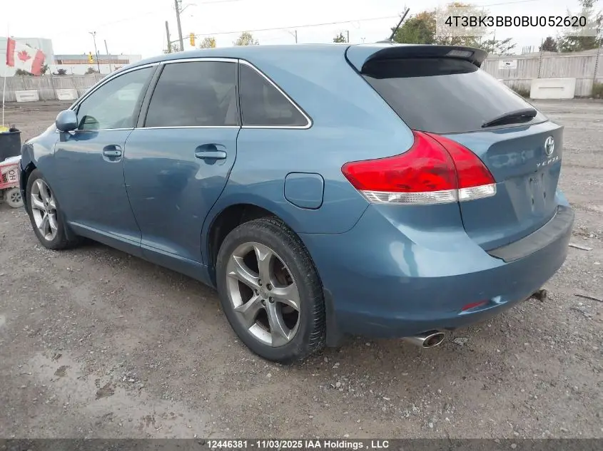 4T3BK3BB0BU052620 2011 Toyota Venza