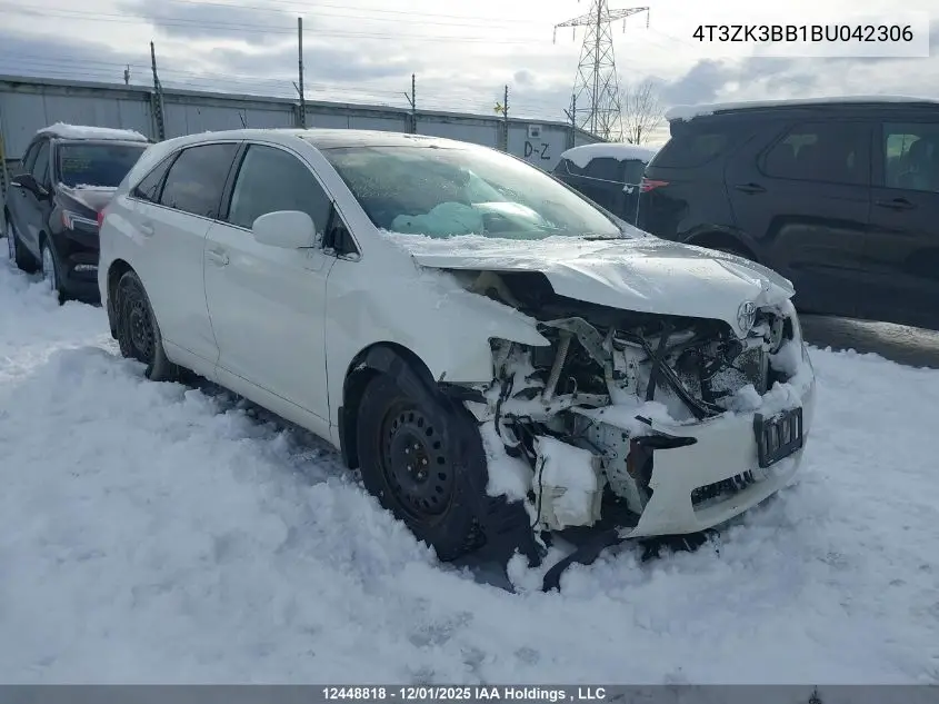 4T3ZK3BB1BU042306 2011 Toyota Venza