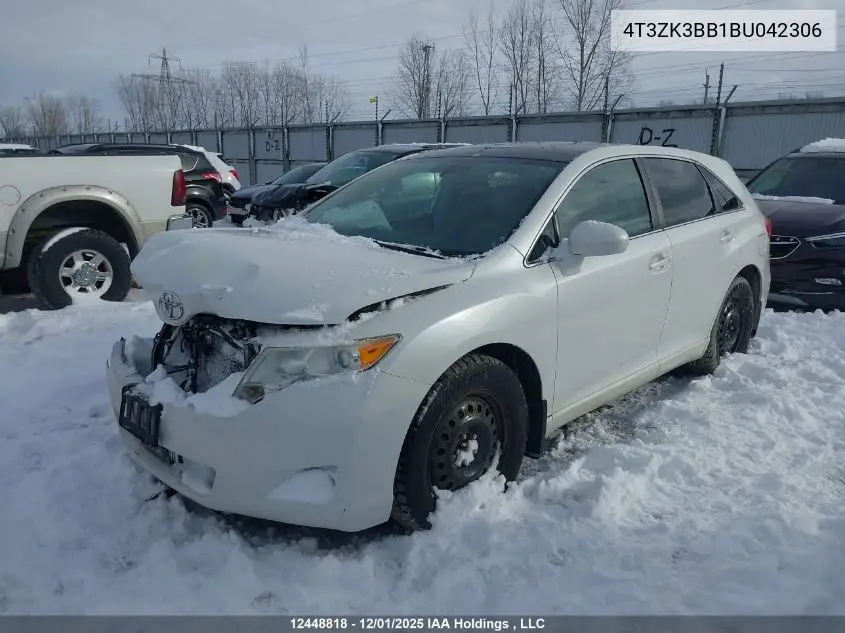 4T3ZK3BB1BU042306 2011 Toyota Venza
