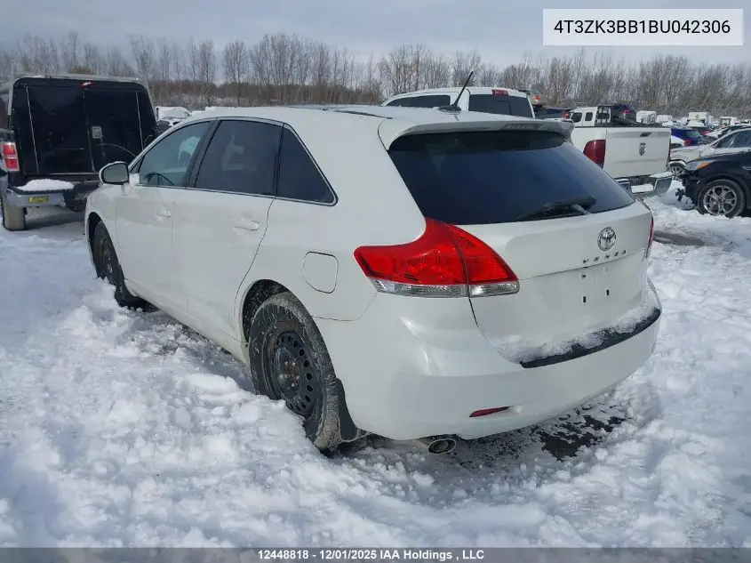 4T3ZK3BB1BU042306 2011 Toyota Venza