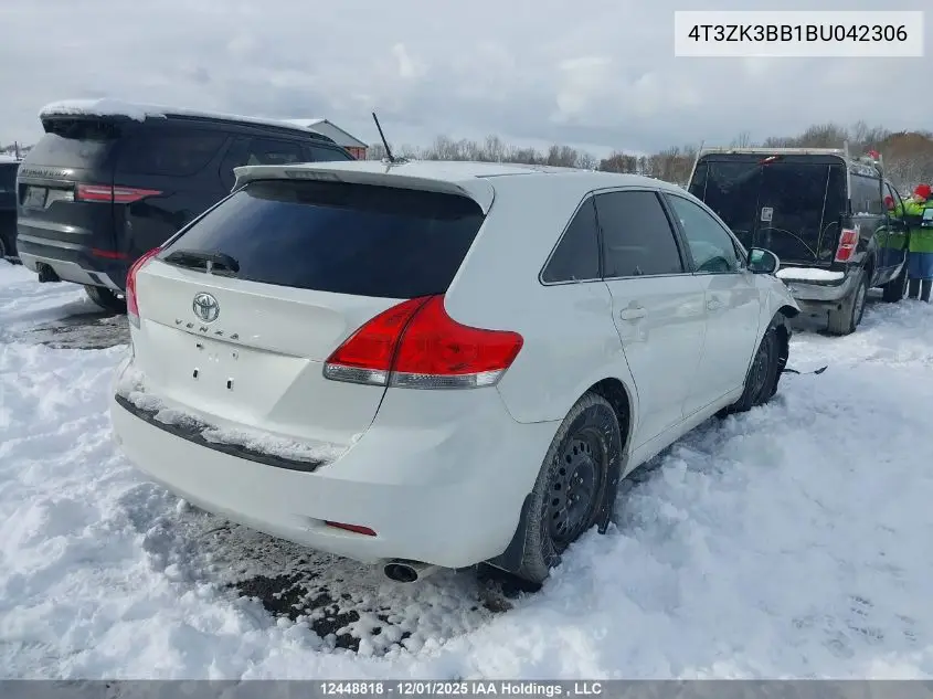 4T3ZK3BB1BU042306 2011 Toyota Venza