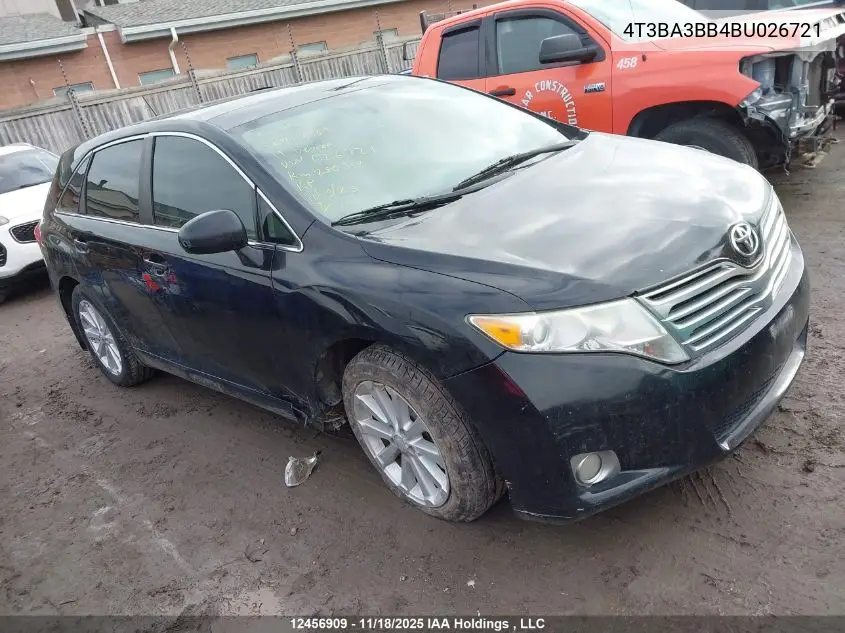 4T3BA3BB4BU026721 2011 Toyota Venza