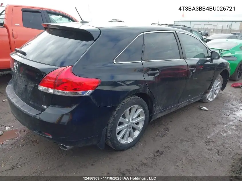 4T3BA3BB4BU026721 2011 Toyota Venza